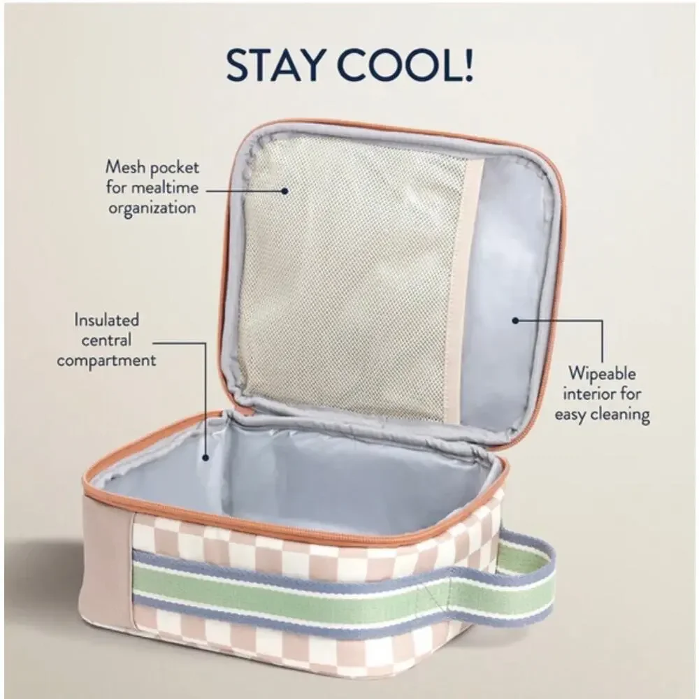 Itzy Ritzy Itzy Lunch Box Check Yes Toddler Insulated Lunch Bag NWT